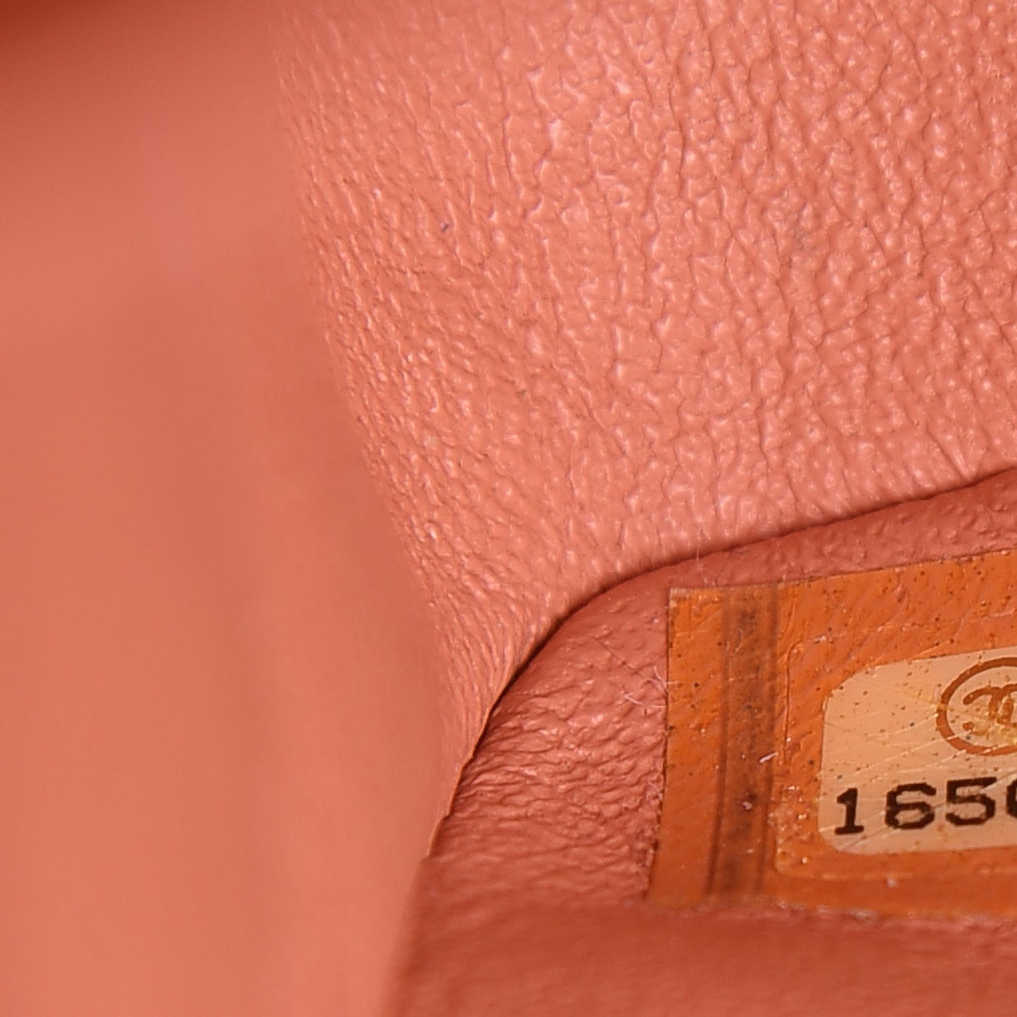 Lambskin Quilted Jumbo Double Flap Light Orange