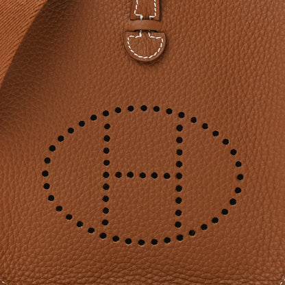 Hermes Taurillon Clemence Evelyne TPM Gold 8 of 11