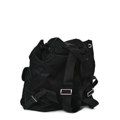 Prada Tessuto Nylon Saffiano Medium Backpack Black 2 of 9