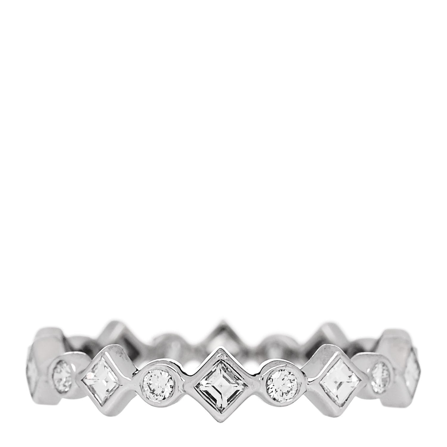 Tiffany Platinum Diamond Jazz Band Ring 47 4.25 3 of 4