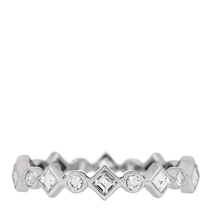 Tiffany Platinum Diamond Jazz Band Ring 47 4.25 3 of 4