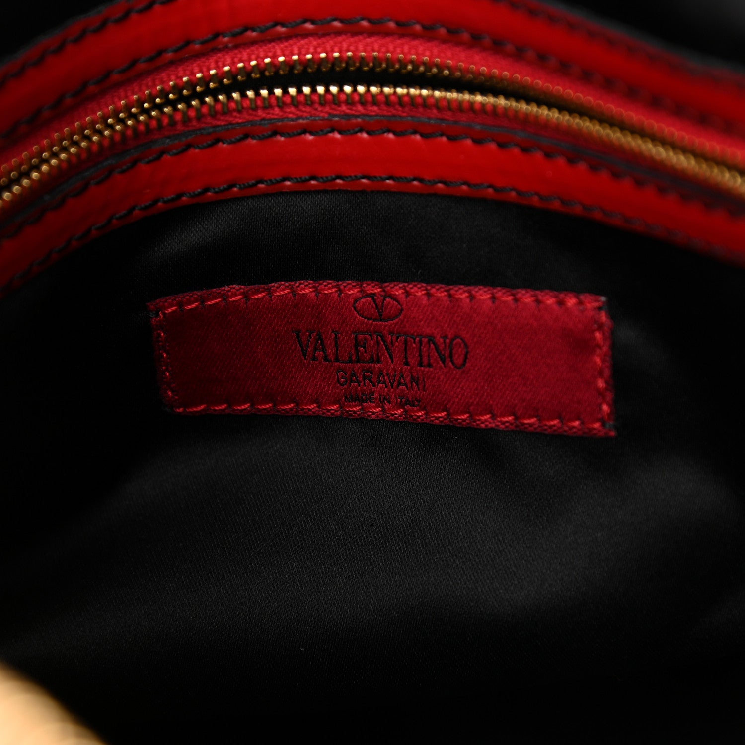 Valentino Garavani Patent Lacca Bow Bowling Bag Red 6 of 20