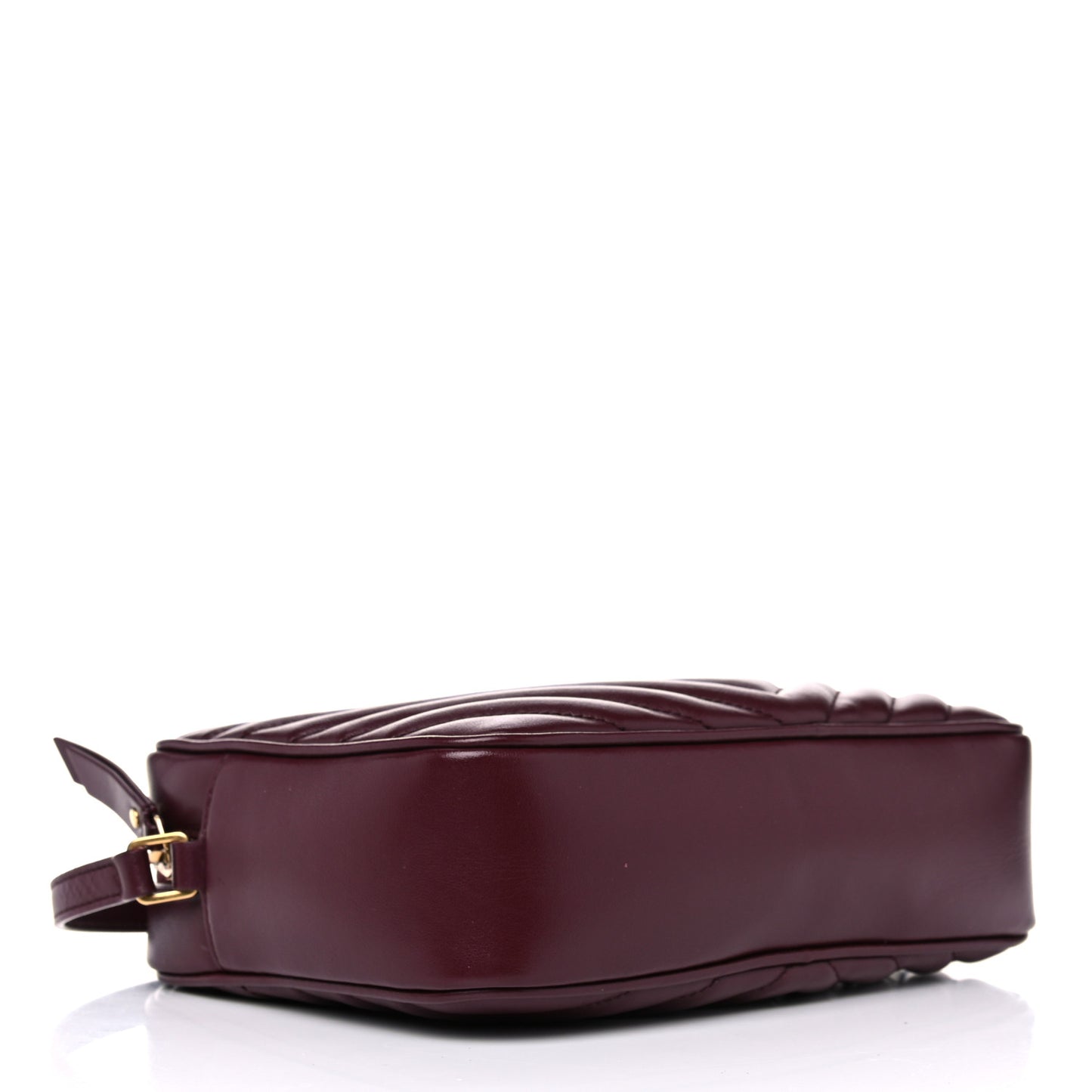 Calfskin Matelasse Monogram Lou Camera Bag Dark Legion Red