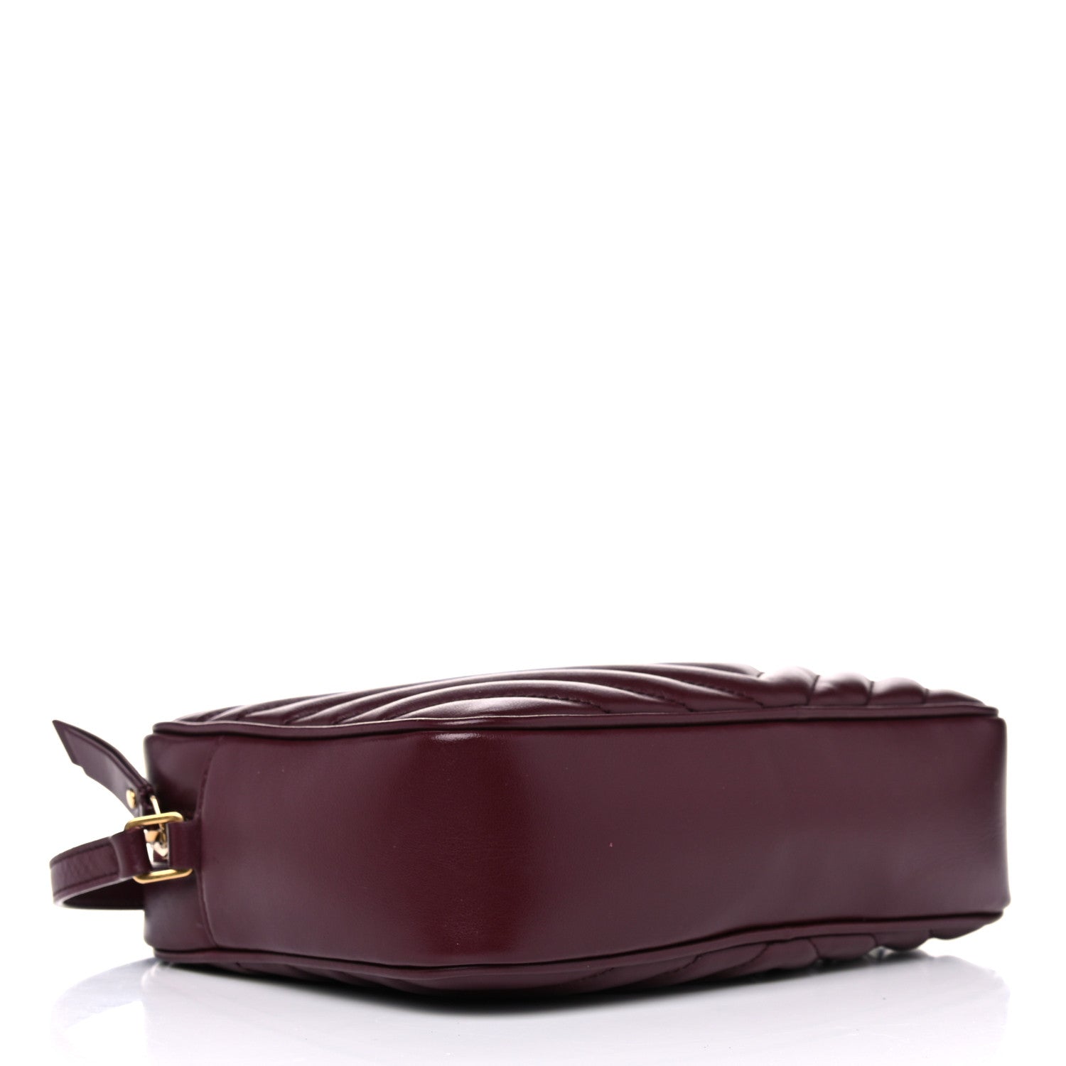 Saint Laurent Calfskin Matelasse Monogram Lou Camera Bag Dark Legion Red 4 of 13