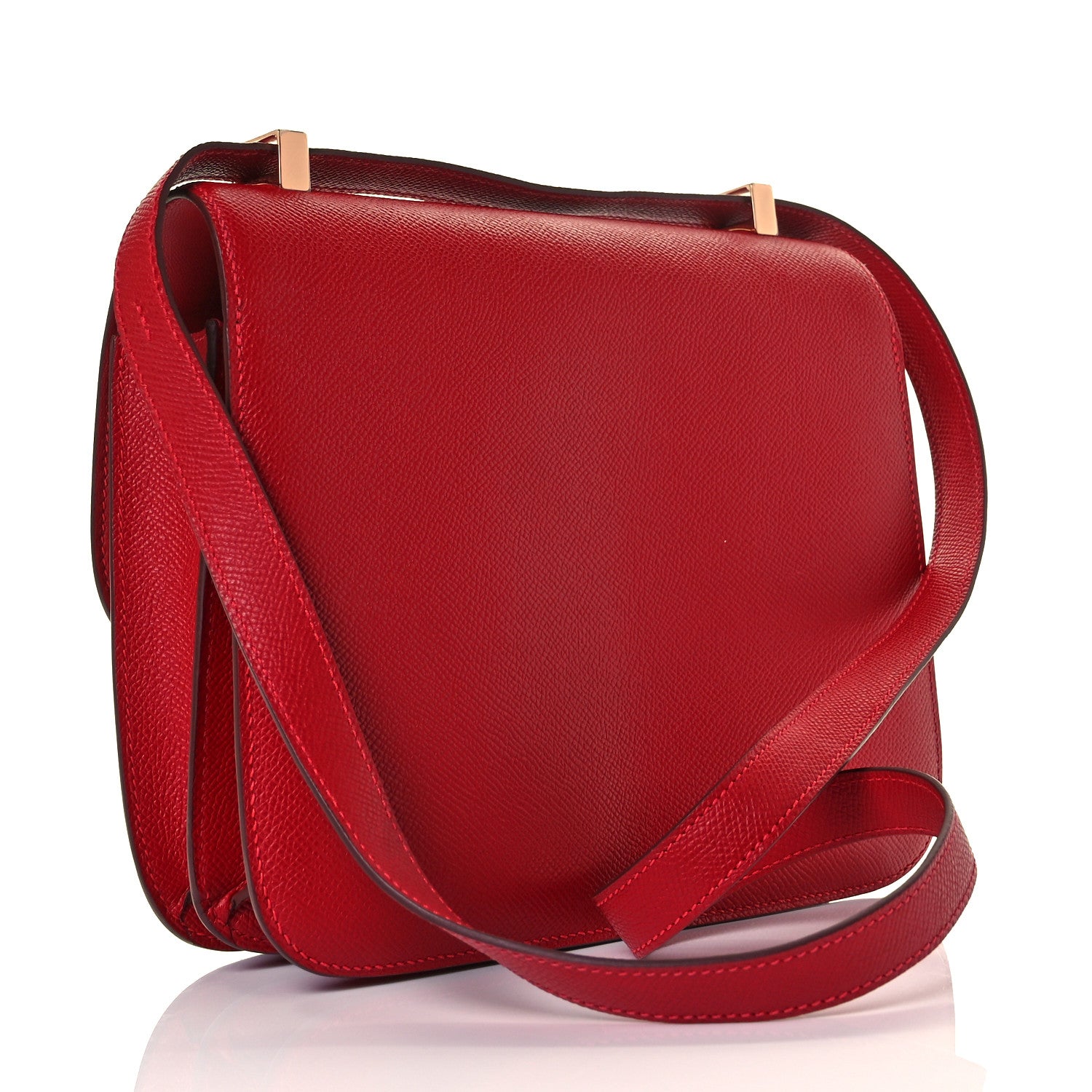 Hermes Epsom Constance 24 Rouge Casaque 6 of 20