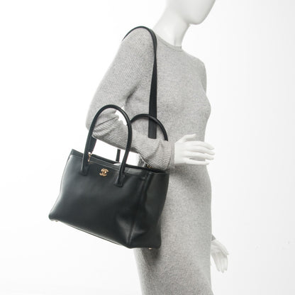 Chanel Calfskin Cerf Executive Shopper Tote Black 2 of 13