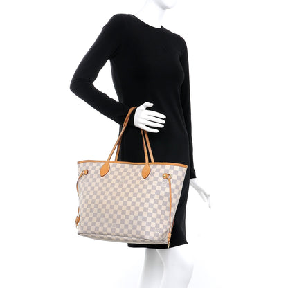 Louis Vuitton Damier Azur Neverfull MM 2 of 21