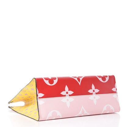 Louis Vuitton Monogram Giant Onthego GM Rouge Rose 7 of 12