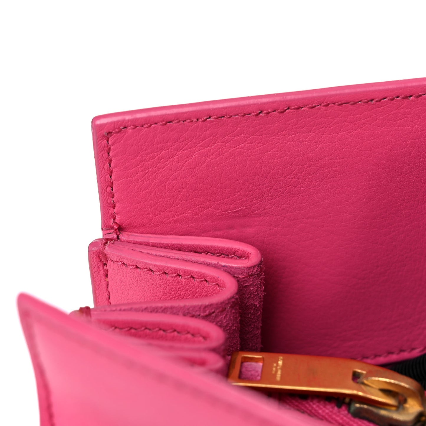 Calfskin Small Sac De Jour Lipstick Fuchsia