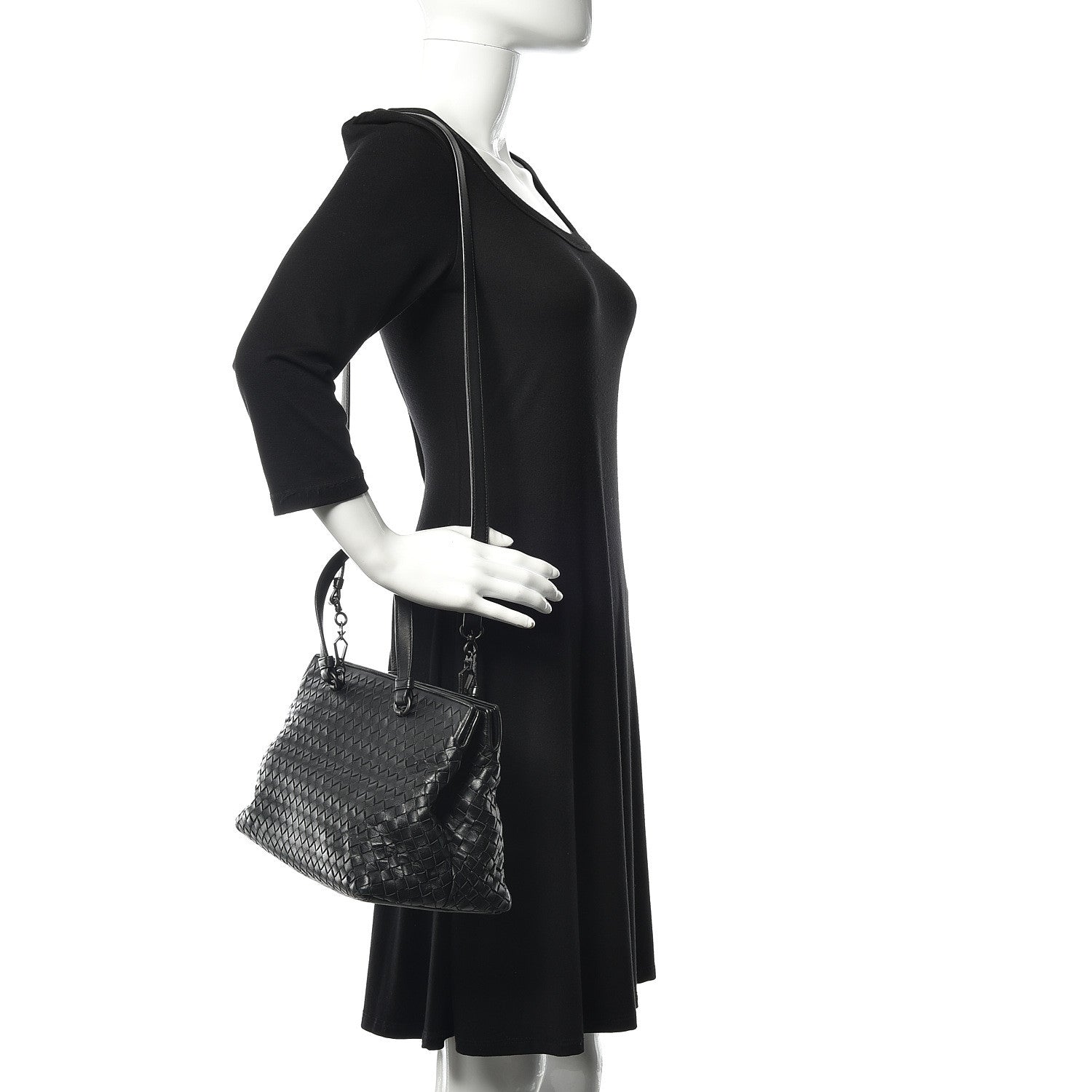Bottega Veneta Nappa Intrecciato Small Accordion Tote Black 2 of 15