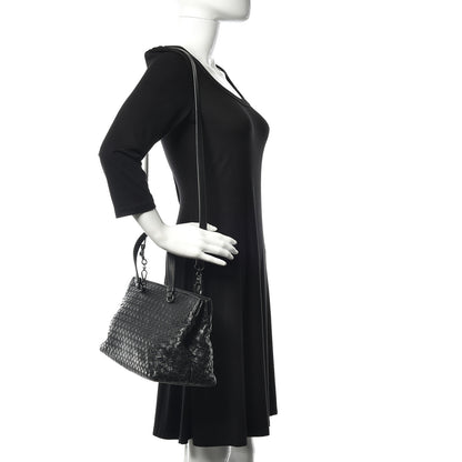 Bottega Veneta Nappa Intrecciato Small Accordion Tote Black 2 of 15