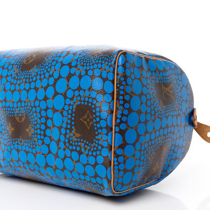 Louis Vuitton Monogram Kusama Town Speedy 30 Blue 13 of 14