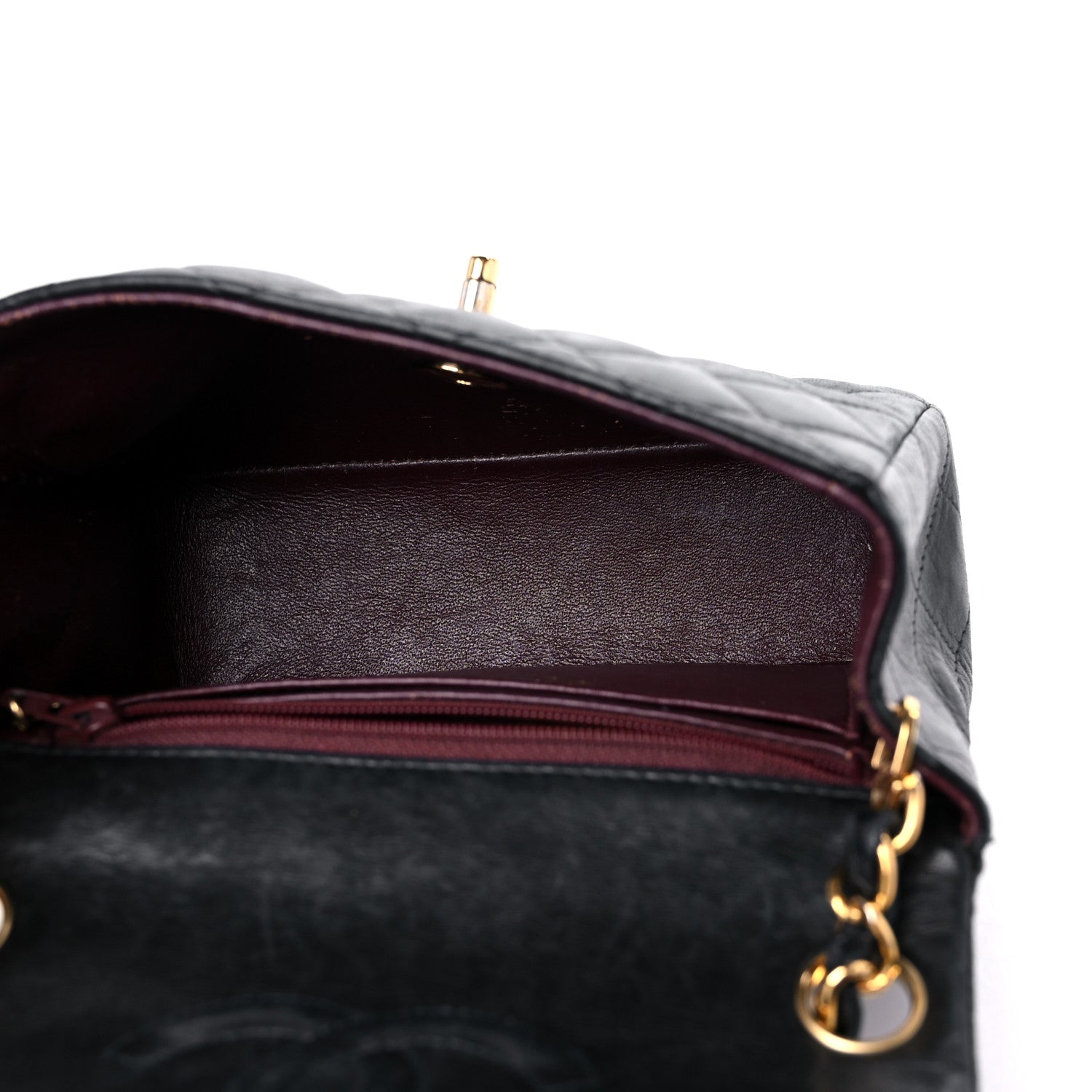 Chanel Lambskin Quilted Mini Square Flap Black 4 of 18