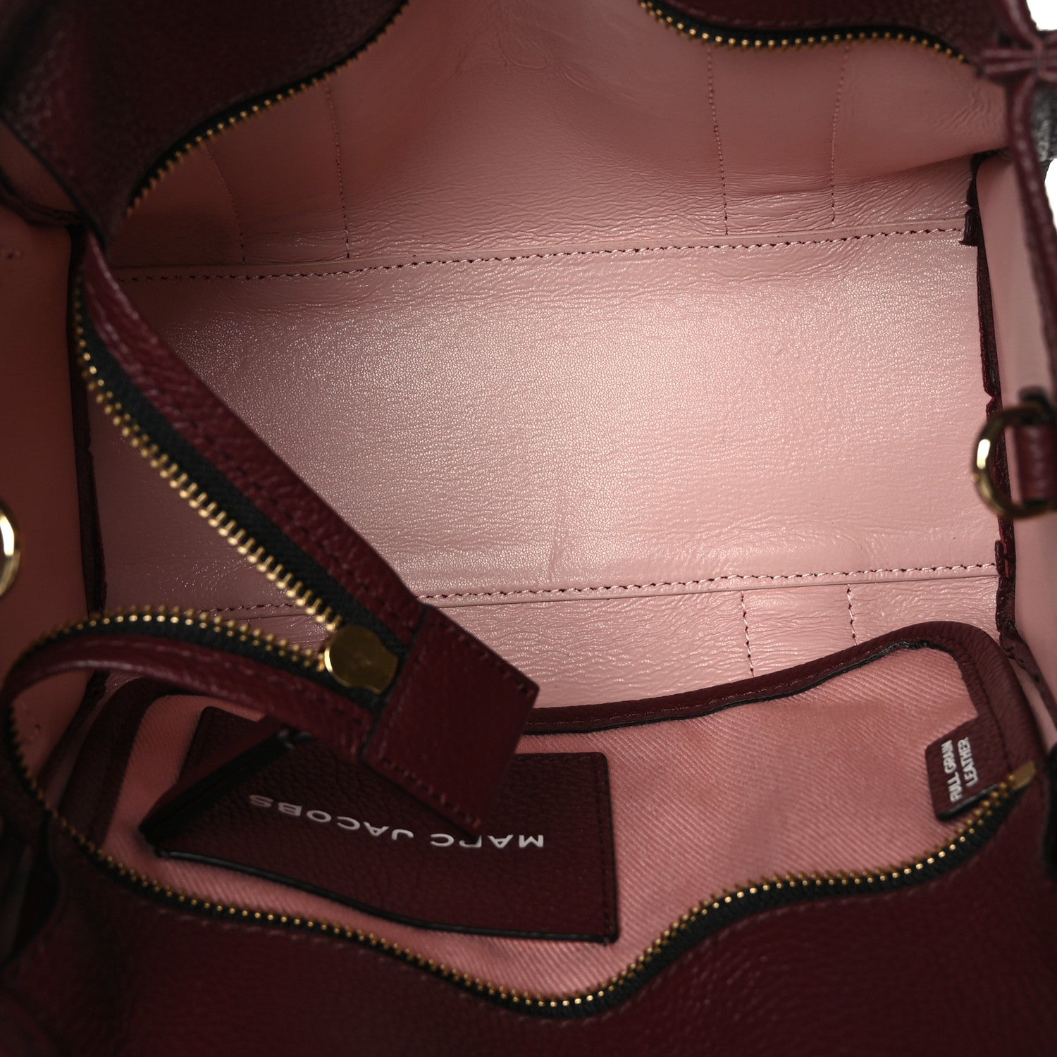 Marc Jacobs Grained Calfskin Small The Tote Bag Chianti 5 of 8