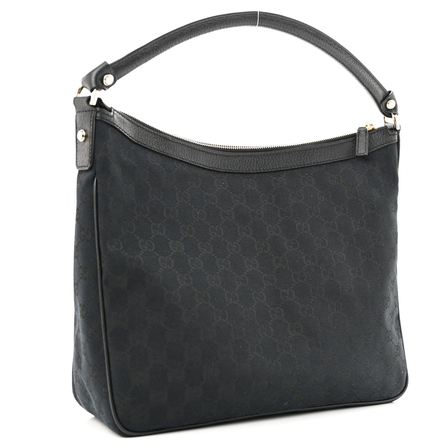 Monogram Pocket Hobo Black