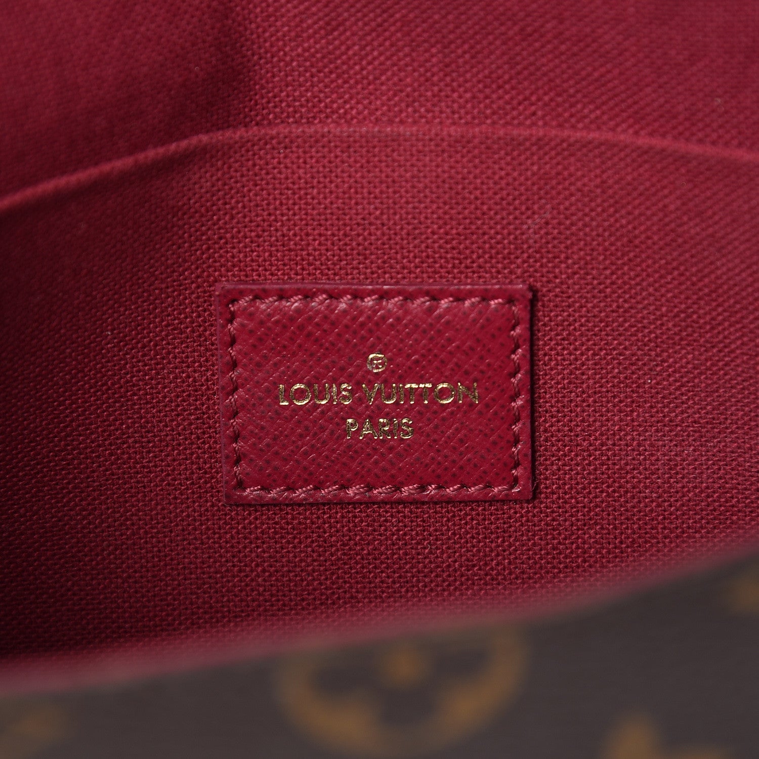 Louis Vuitton Monogram Pochette Felicie Chain Wallet Fuchsia 8 of 17