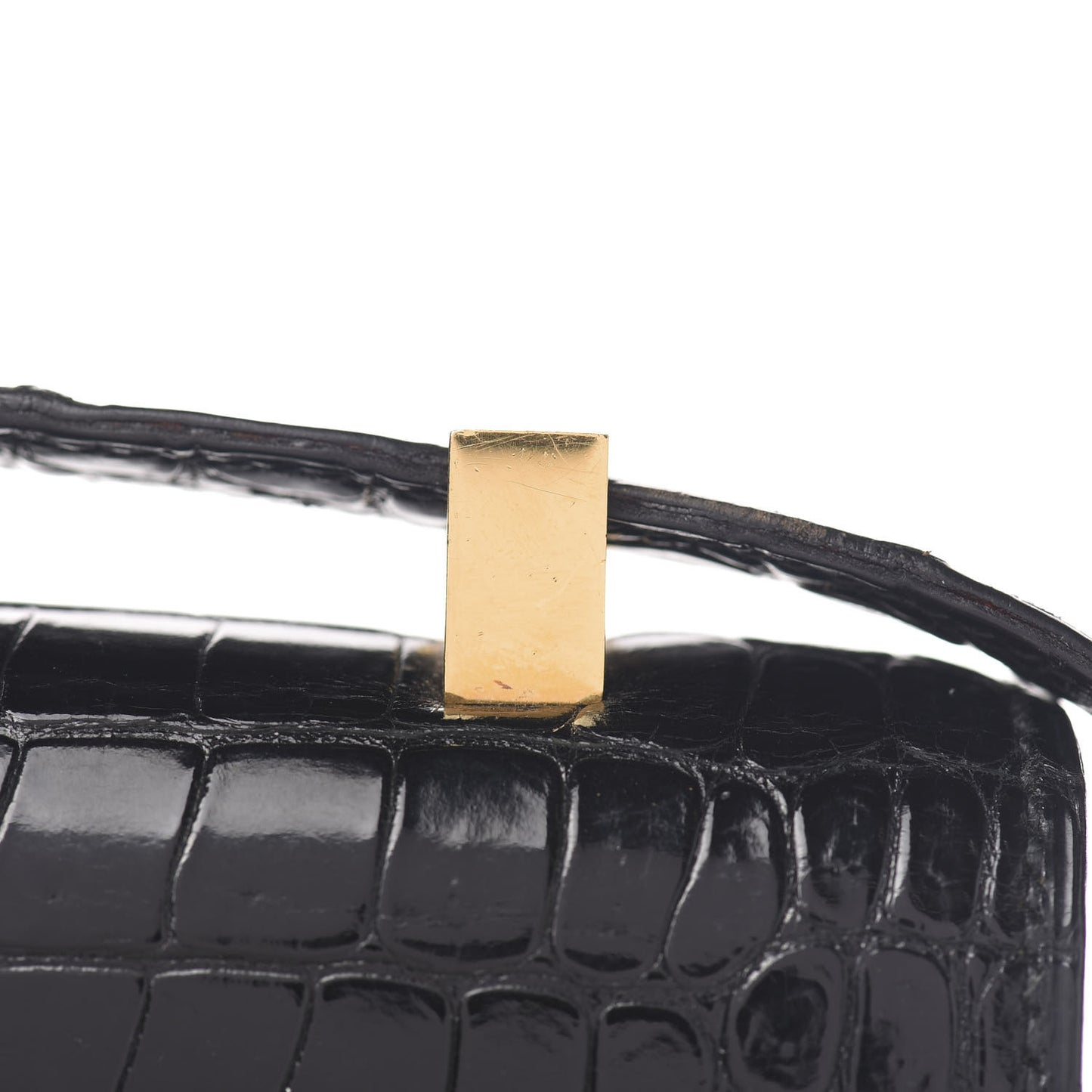 Shiny Porosus Crocodile Constance 23 Black