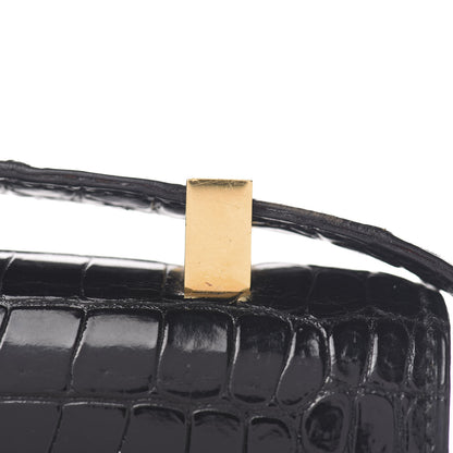 Hermes Shiny Porosus Crocodile Constance 23 Black 12 of 23