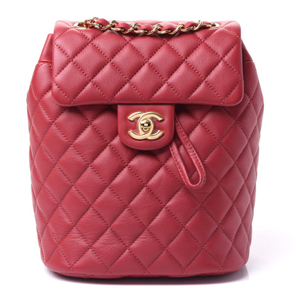 Chanel Calfskin Quilted Mini Urban Spirit Backpack Red 1 of 10