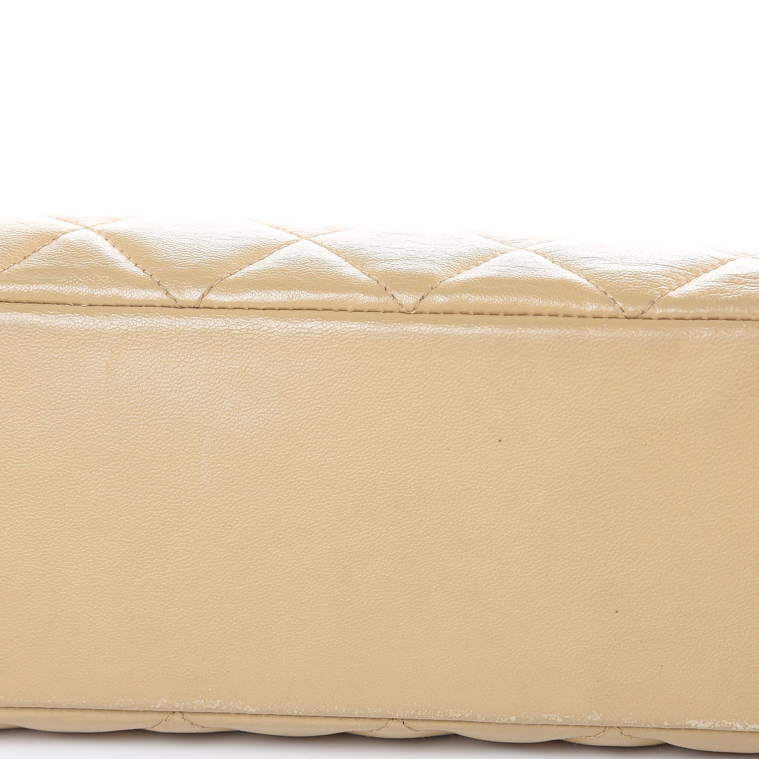 Chanel Lambskin Quilted Shoulder Bag Beige 15 of 17