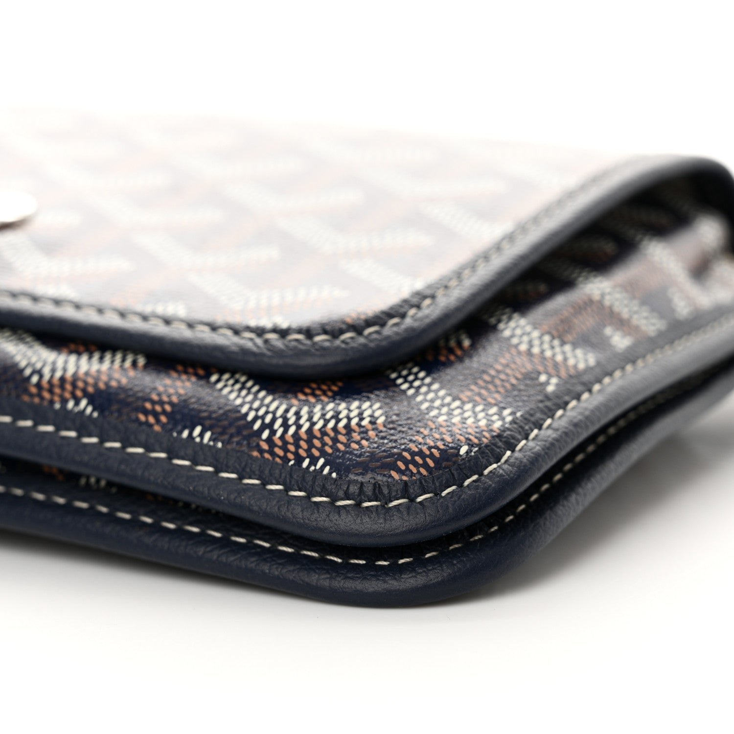 Goyard Goyardine Plumet Wallet Clutch Navy 10 of 11