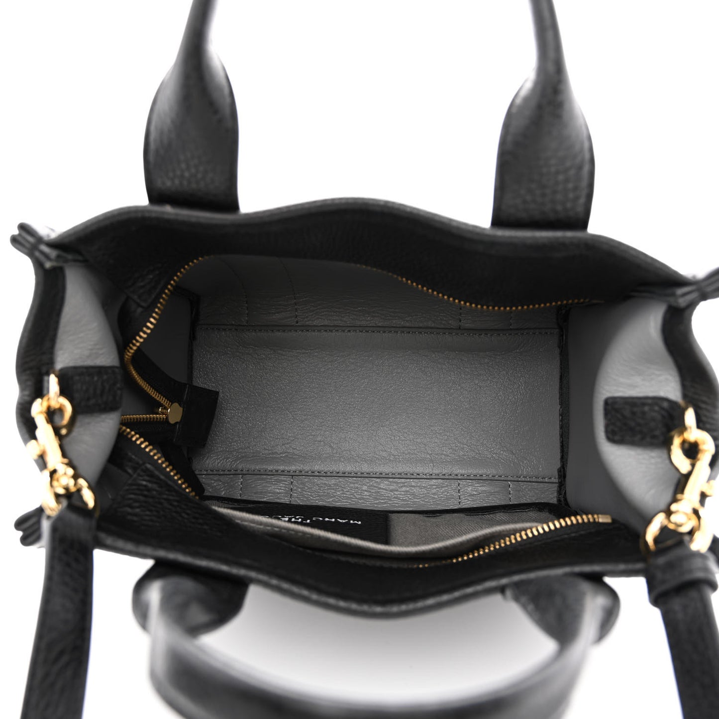 Grained Calfskin Small The Tote Bag Black