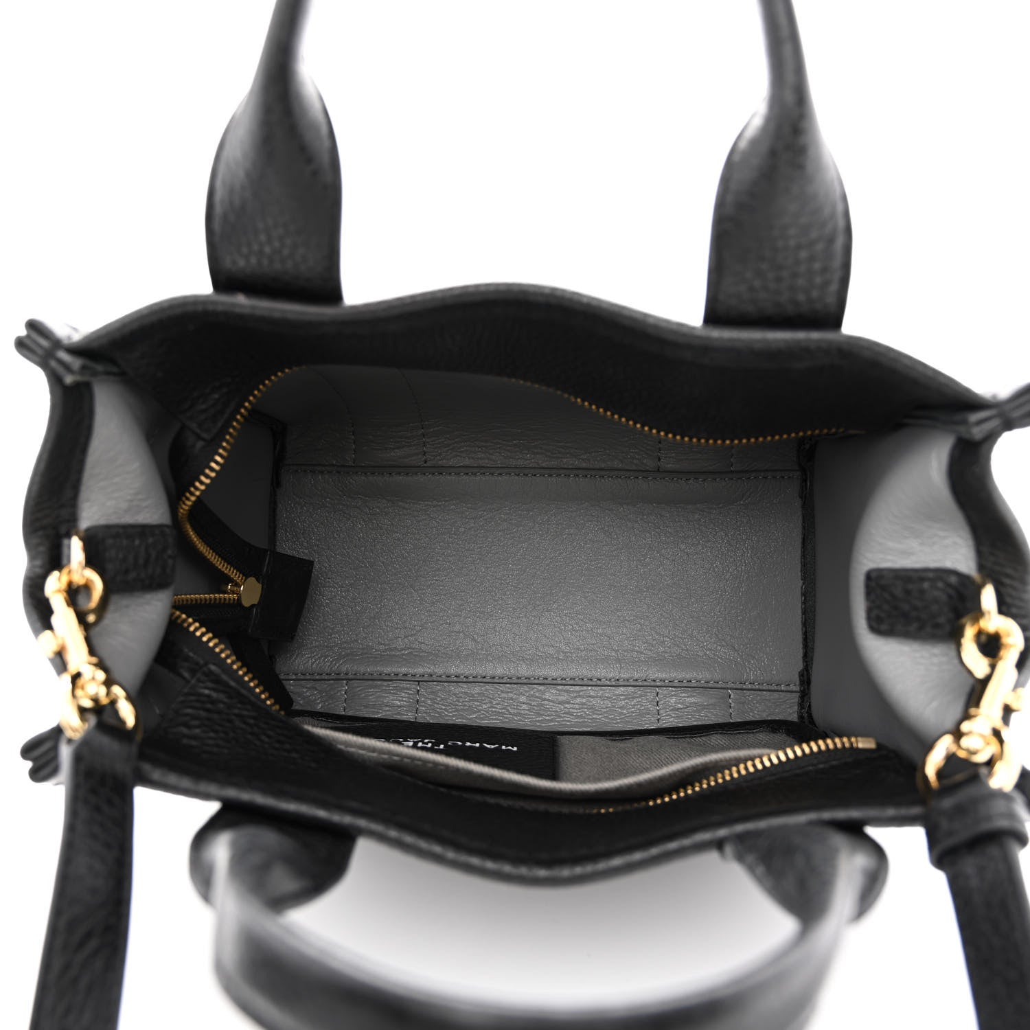 Marc Jacobs Grained Calfskin Small The Tote Bag Black 4 of 10