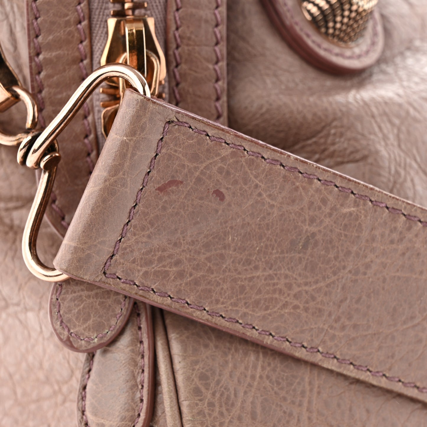 Agneau Giant 21 Rose Gold Hardware Velo Parme