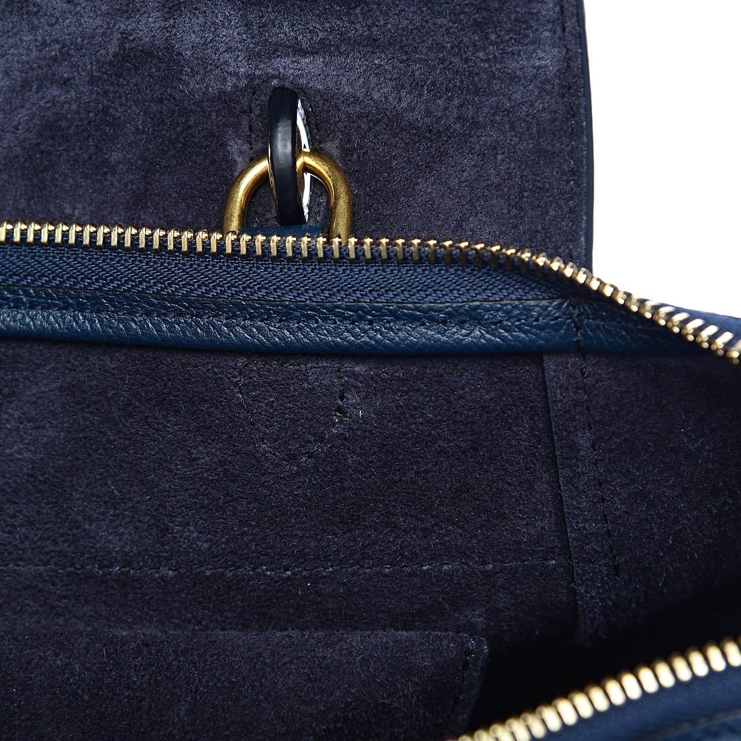 Celine Grained Calfskin Mini Belt Bag Deepsea 8 of 13