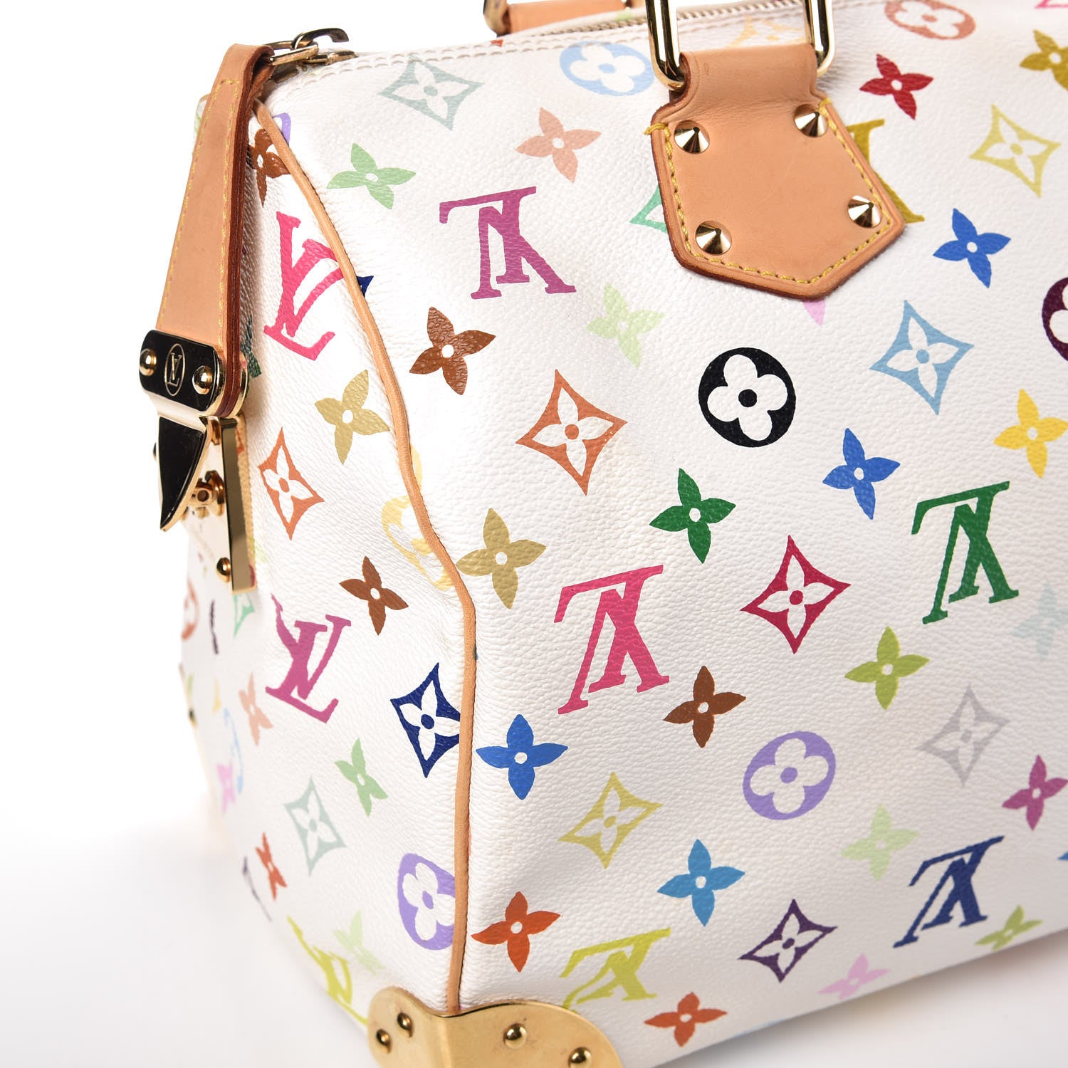 Louis Vuitton Monogram Multicolor Speedy 30 White 10 of 14