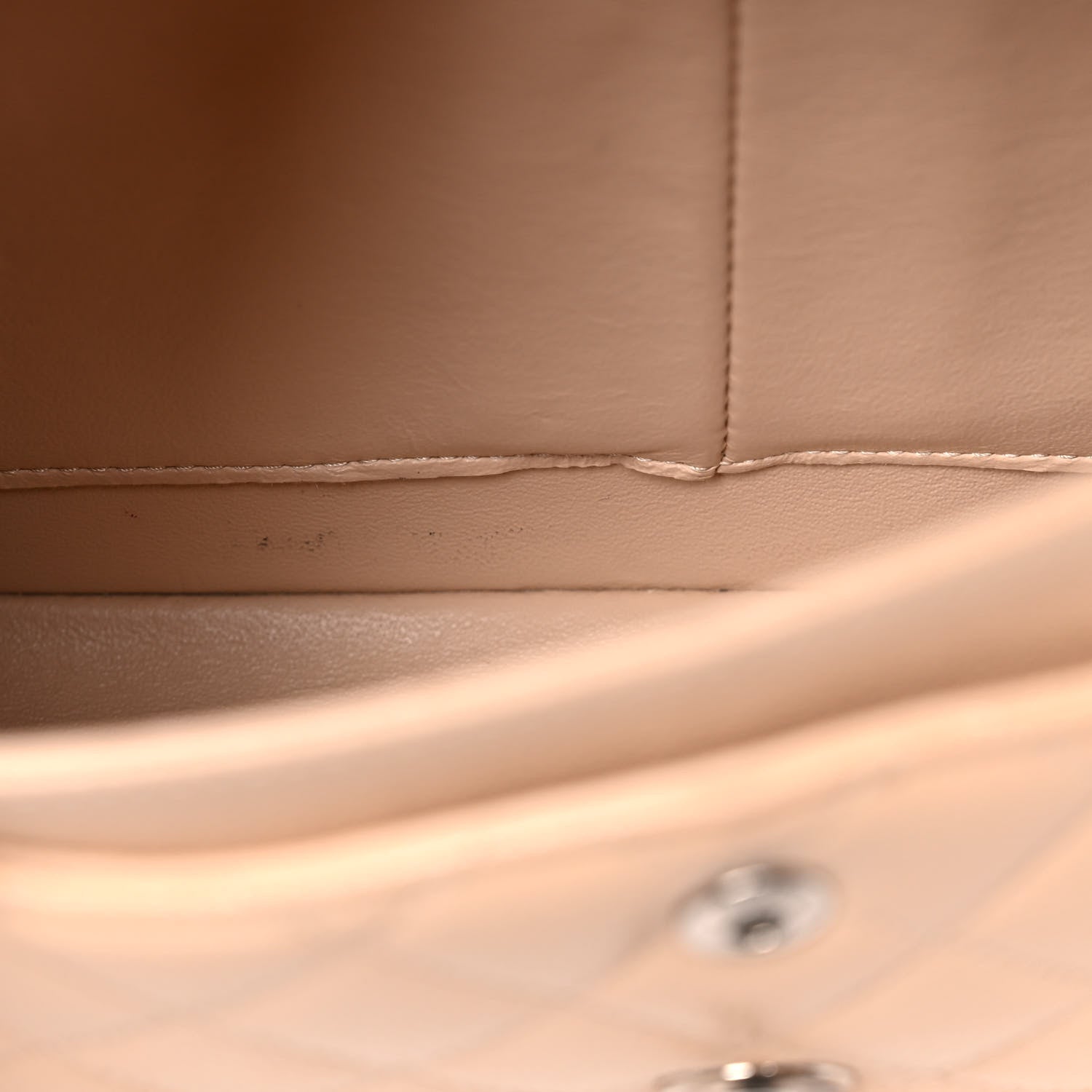 Chanel Caviar Quilted Medium Double Flap Light Beige 13 of 15