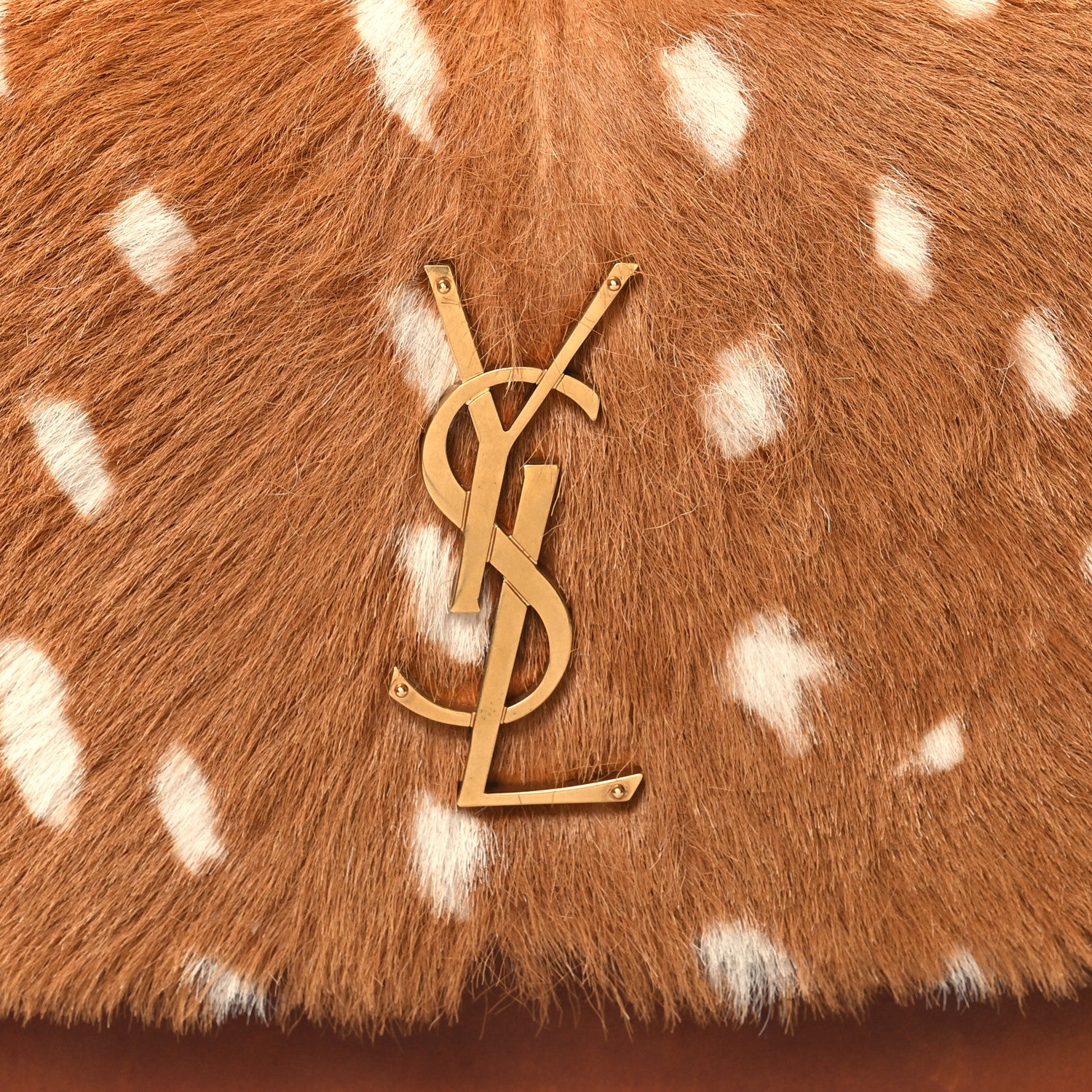 Saint Laurent Pony Hair Calfskin Medium Monogram Sunset Fawn 7 of 13
