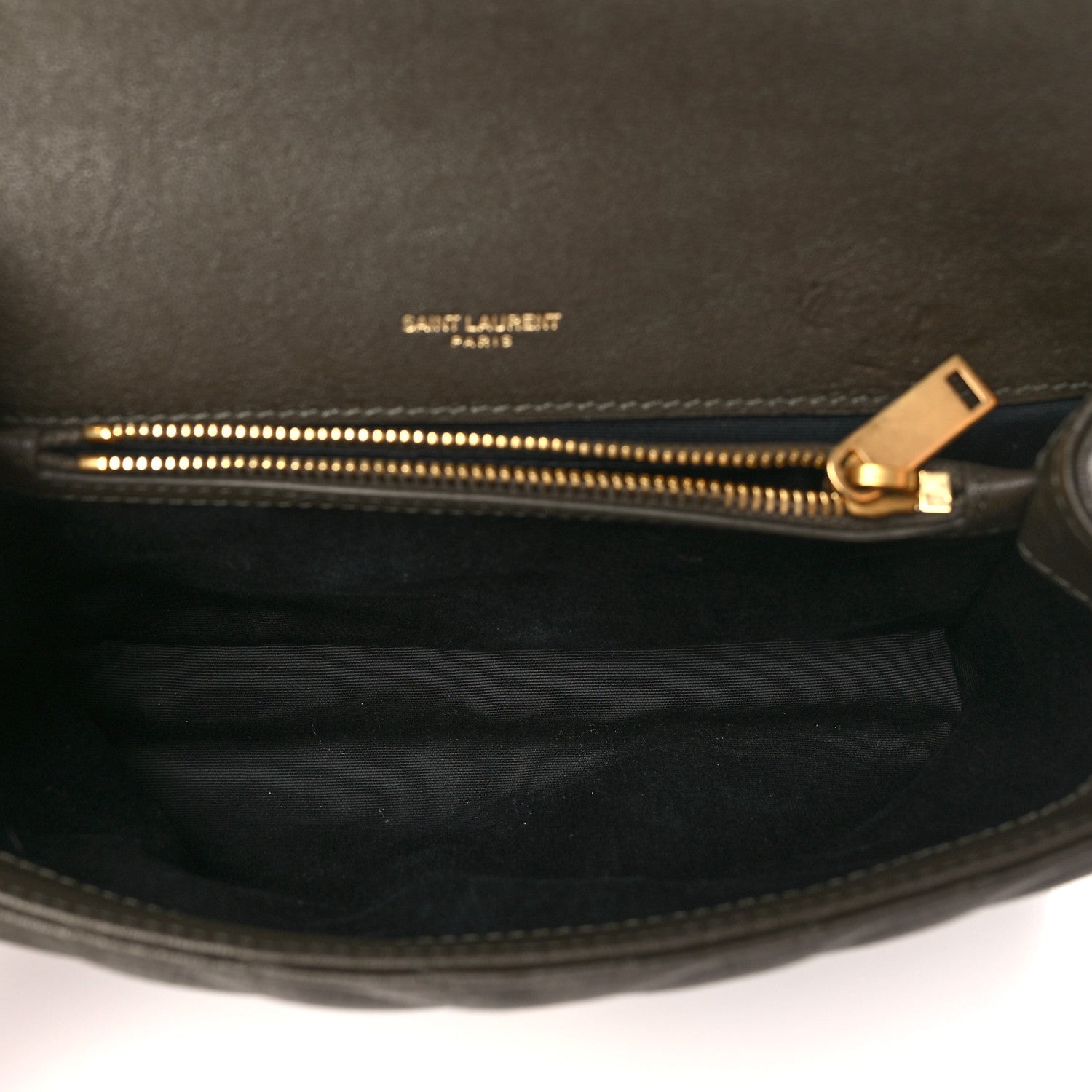 Saint Laurent Sheepskin Matelasse Chevron Monogram Medium College Bag Light Musk 5 of 10