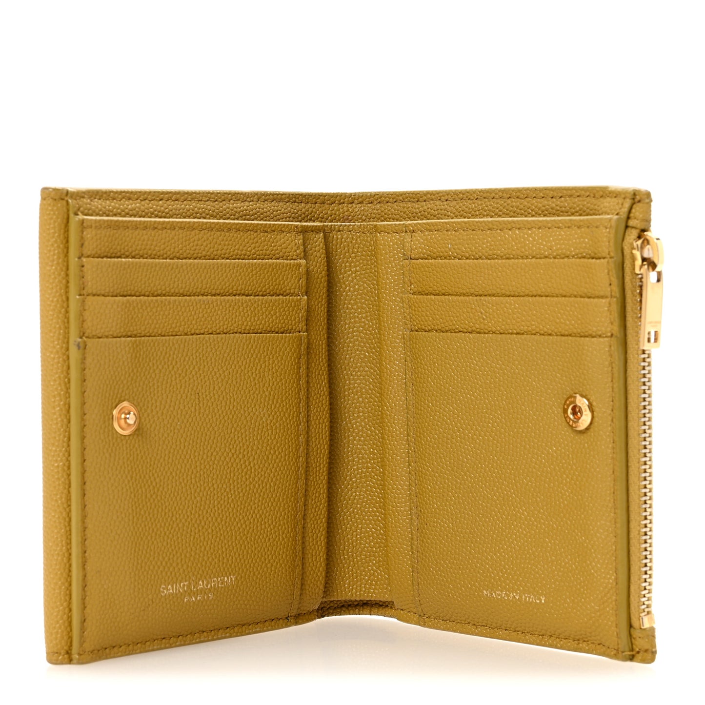 Grain De Poudre Monogram Uptown Compact Wallet Olive