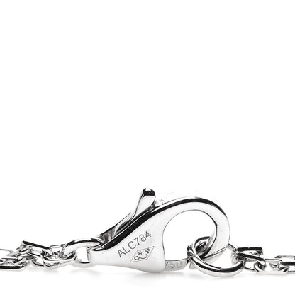 Cartier 18K White Gold 2 Diamond LOVE Necklace 4 of 6