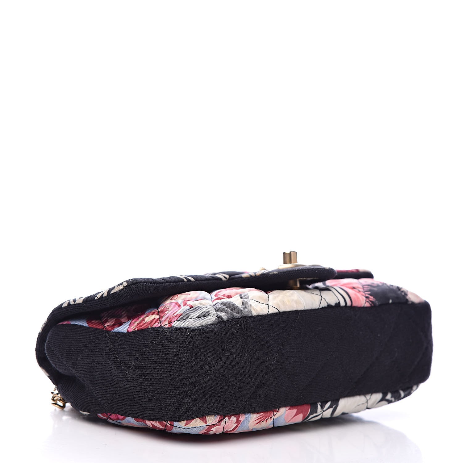 Chanel Fabric Quilted Patchwork Mini Rectangular Flap Red Black White 4 of 16