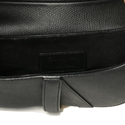 Christian Dior Grained Calfskin Mini Saddle Bag Black 13 of 15