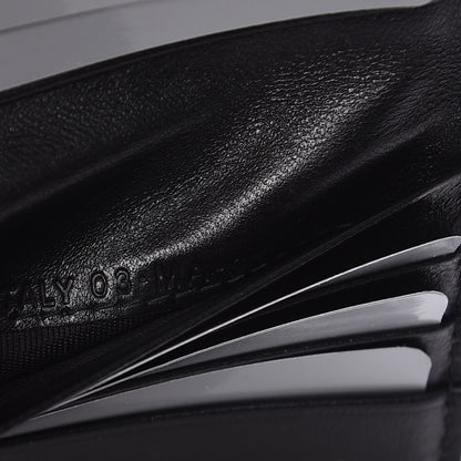 Christian Dior Patent Studded Diorama Small Wallet Black 8 of 10
