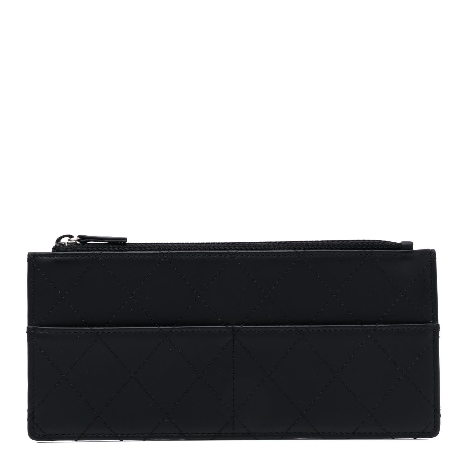 Chanel Calfskin Quilted Removable Zip Insert Black 1 of 4