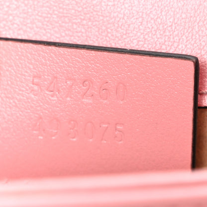 Gucci Calfskin Matelasse Mini GG Marmont Top Handle Shoulder Bag Wild Rose Wild Rose 7 of 11