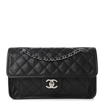 Chanel Caviar Quilted Medium French Riviera Flap Black 1 of 11