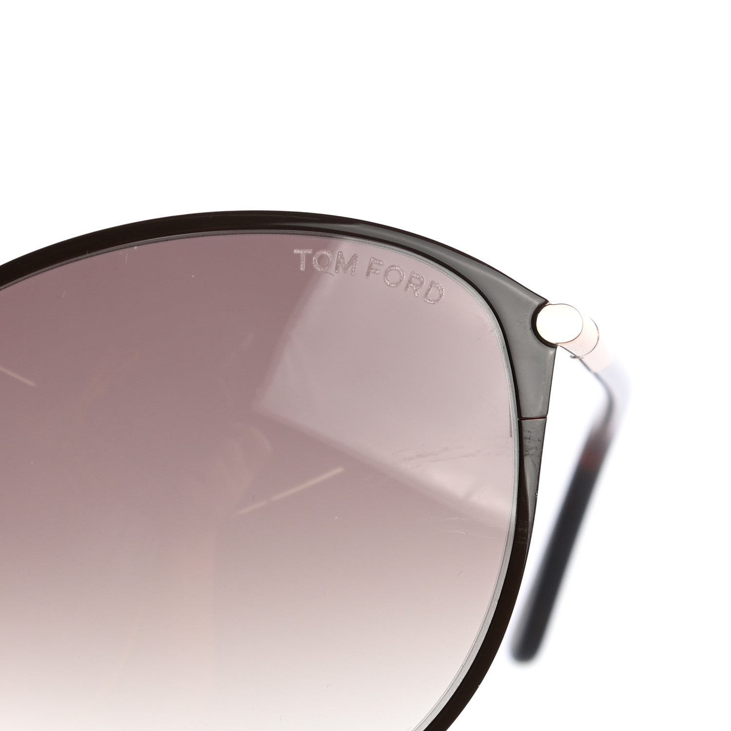 Tom Ford Penelope Vintage Round Sunglasses TF320 Brown 7 of 7