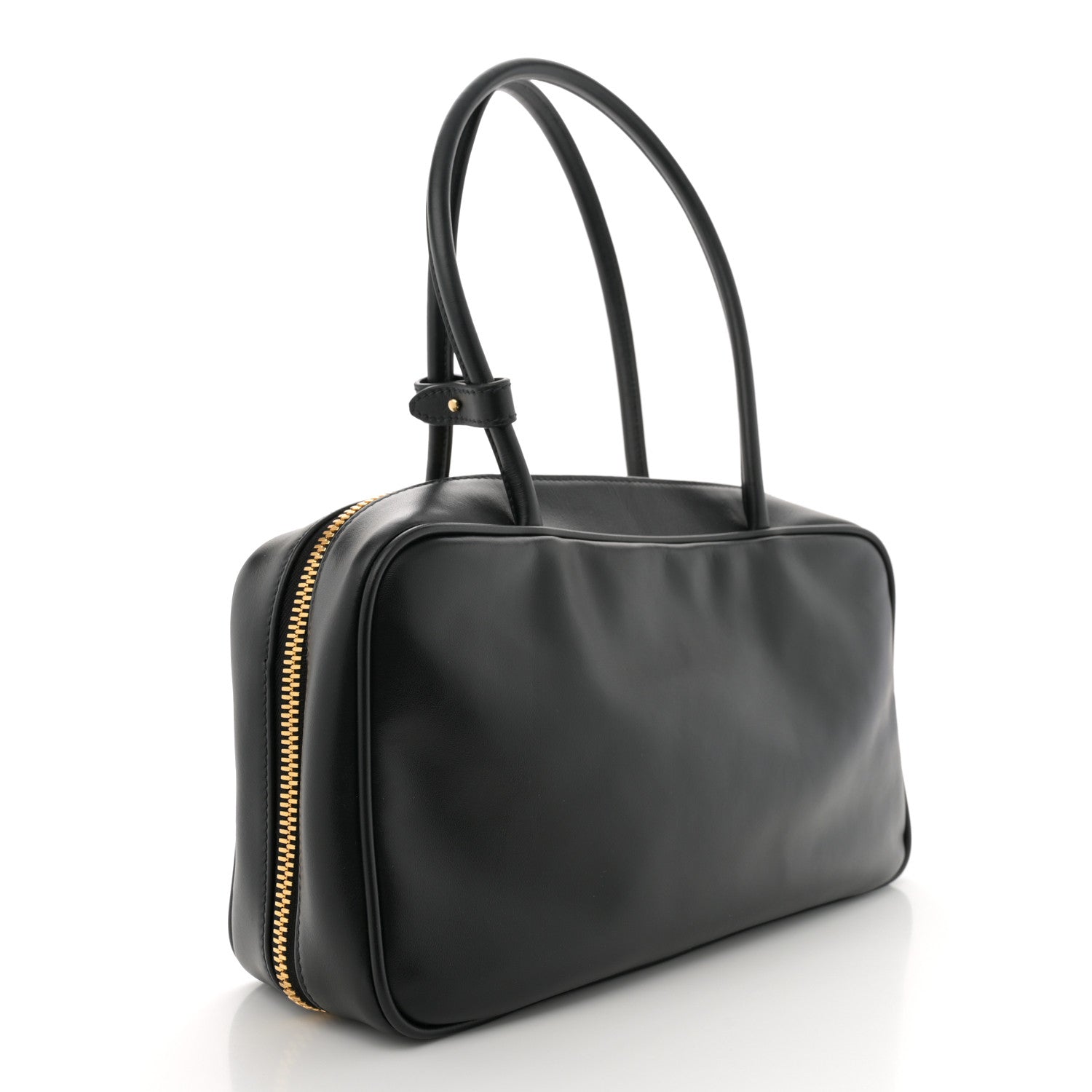 Miu Miu Calfskin Softy Medium Beau Top Handle Bag Black 3 of 10