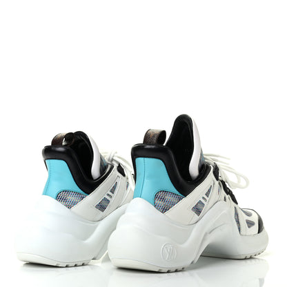 Louis Vuitton Calfskin Pop LV Archlight Sneakers 41 Blue 4 of 9
