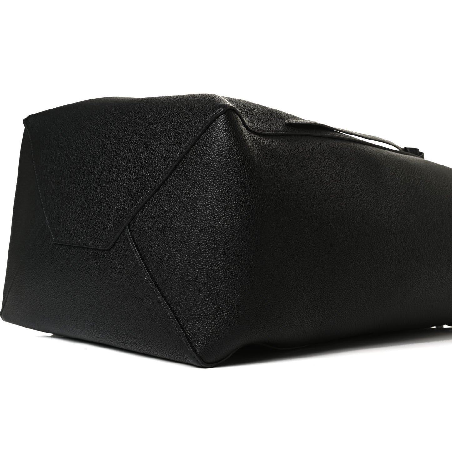 Soft Grained Calfskin Medium Belt Cabas Phantom Black