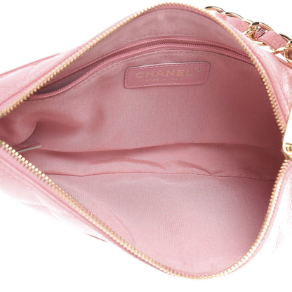 Chanel Caviar Quilted Pochette Pink 4 of 12