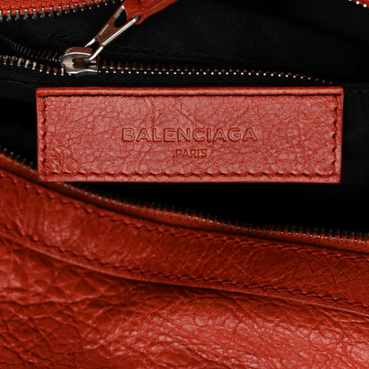 Balenciaga Agneau Giant 12 Hardware Zip Traveler Backpack Rouge Ambre 11 of 13