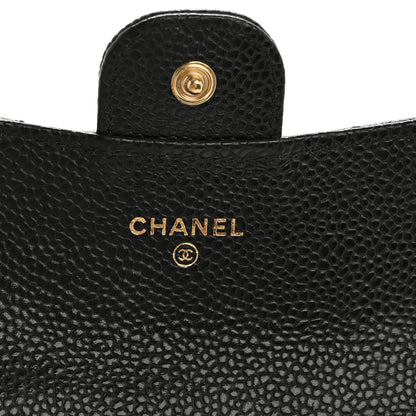 Chanel Caviar Quilted Flap Card Holder Wallet Black 6 of 11