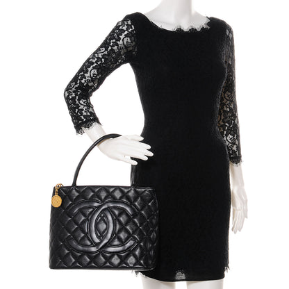 Chanel Caviar Medallion Tote Black 2 of 7