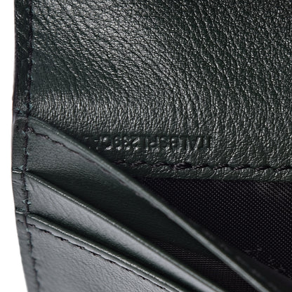 Burberry Grainy Calfskin House Check Porter Continental Wallet Dark Bottle Green 8 of 8